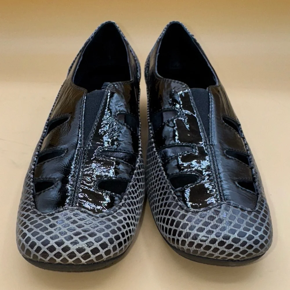 NIB Renzo Fontanelli Ponte Pump, Black, Women’s Size 6.5‎
